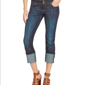 Kut from the Kloth Stevie straight leg cuff jeans